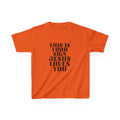 Kids T-Shirt — "This Is Your Sign: Jesus Loves You" Faith Graphic Tee