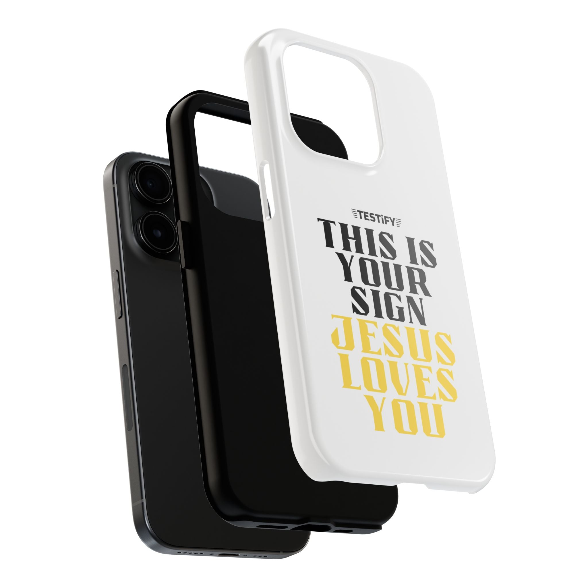 Tough Phone Case — "This Is Your Sign: Jesus Loves You" Christian Faith Phone Cover