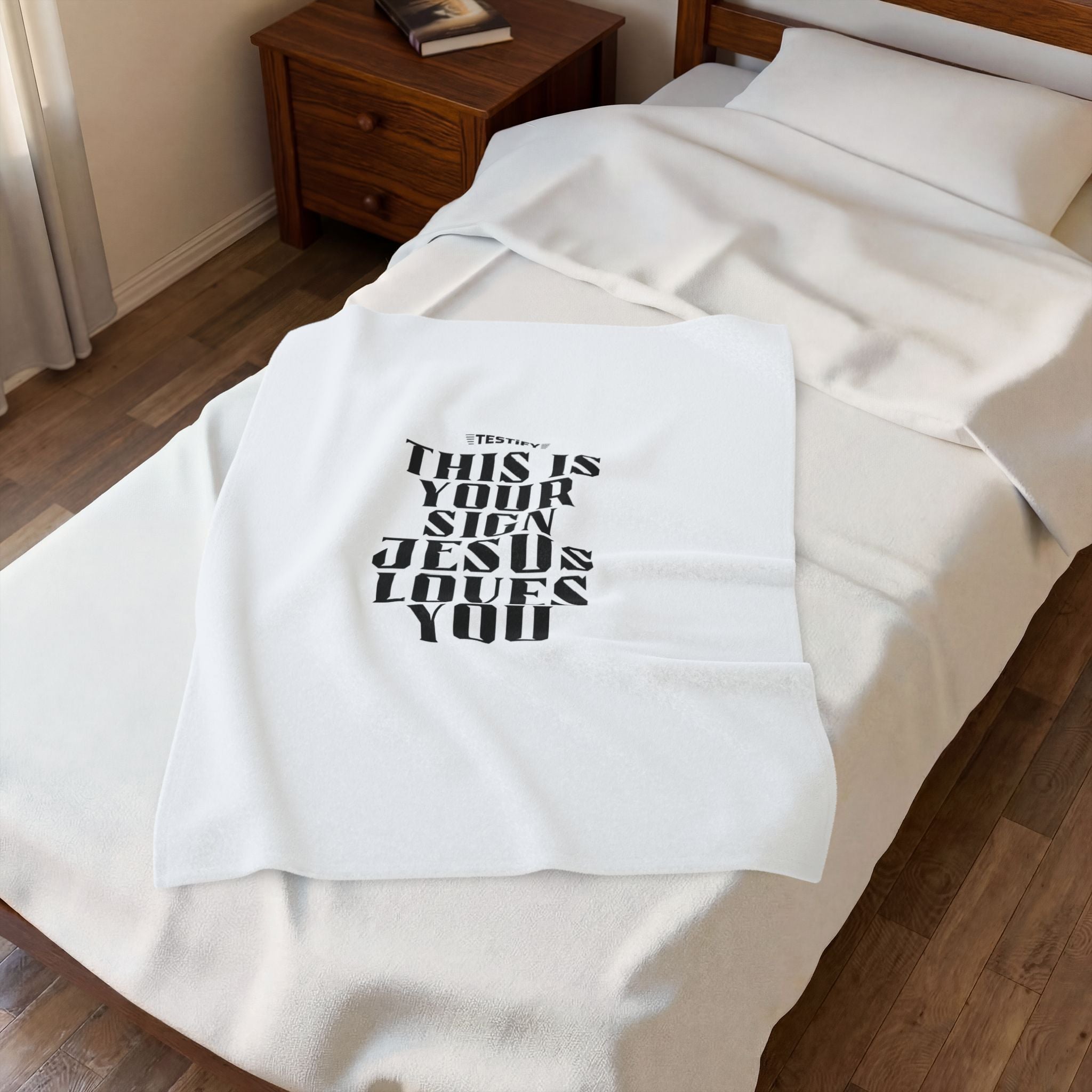 This Is Your Sign Velveteen Plush Blanket